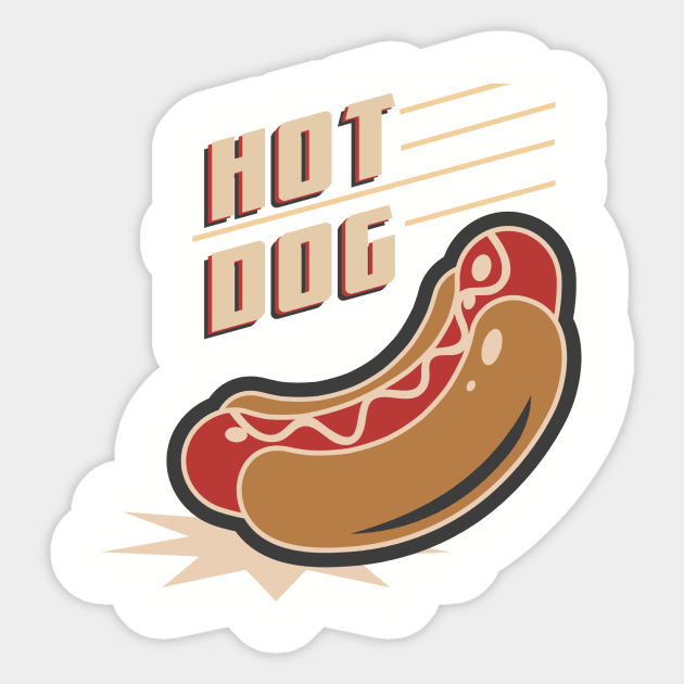 hot dog Sticker by GS